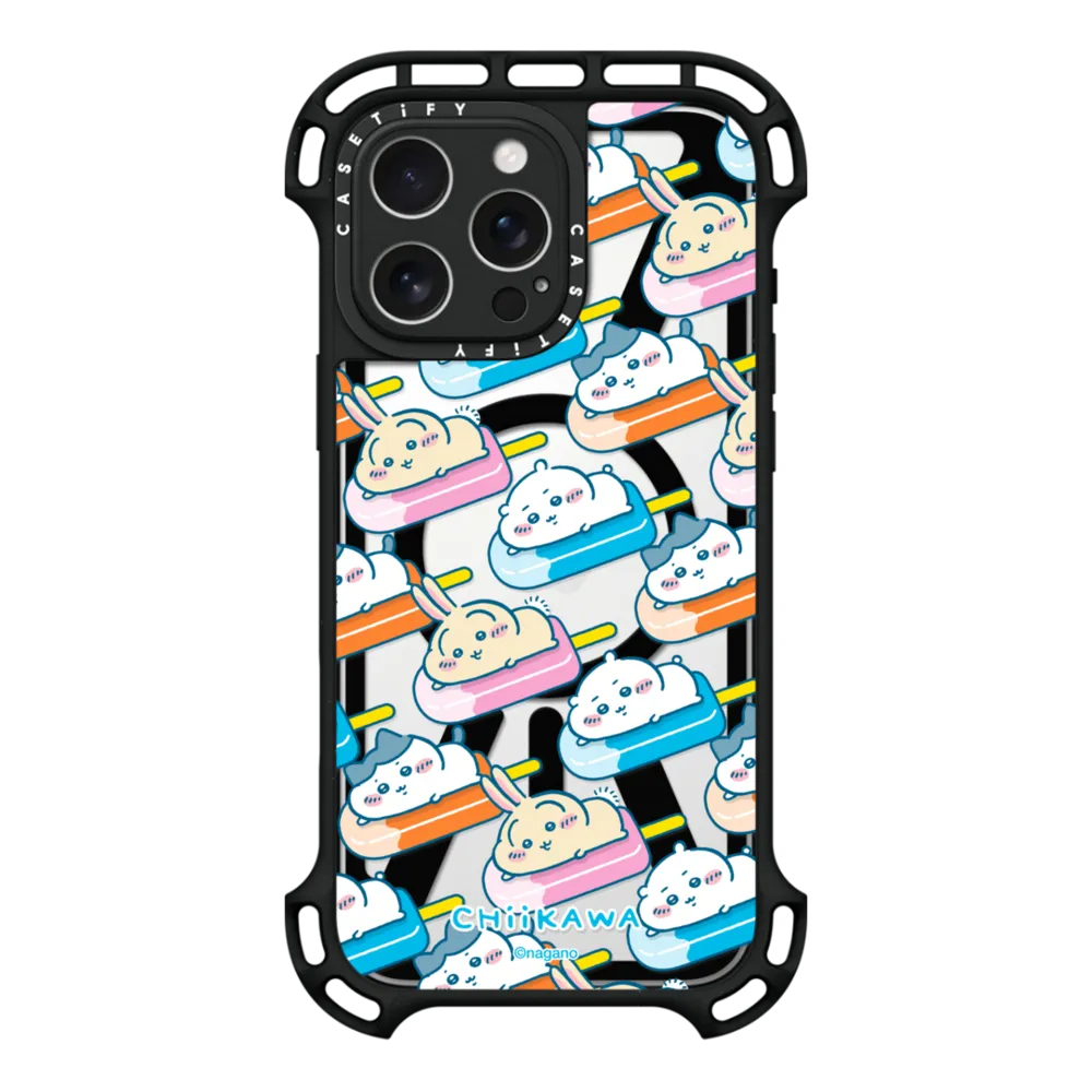 Ultra Bounce iPhone 16 Pro Max Case MagSafe Compatible - Chiikawa Chillin' Trio Ice Pop Case