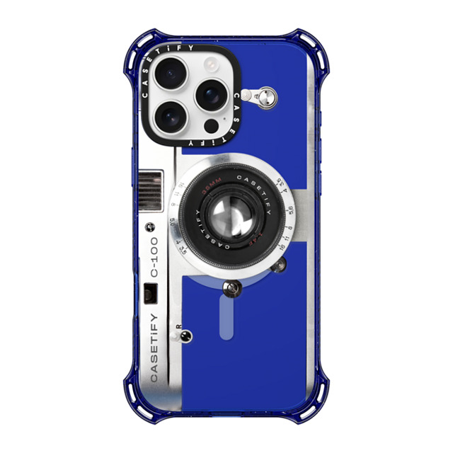 CASETiFY iPhone 16 Pro Max Case コバルトブルー バウンスケース Camera Case - Retro casetify CASETiFY iPhone 16 Pro Max Case コバルトブルー バウンスケース Camera Case - Retro casetify