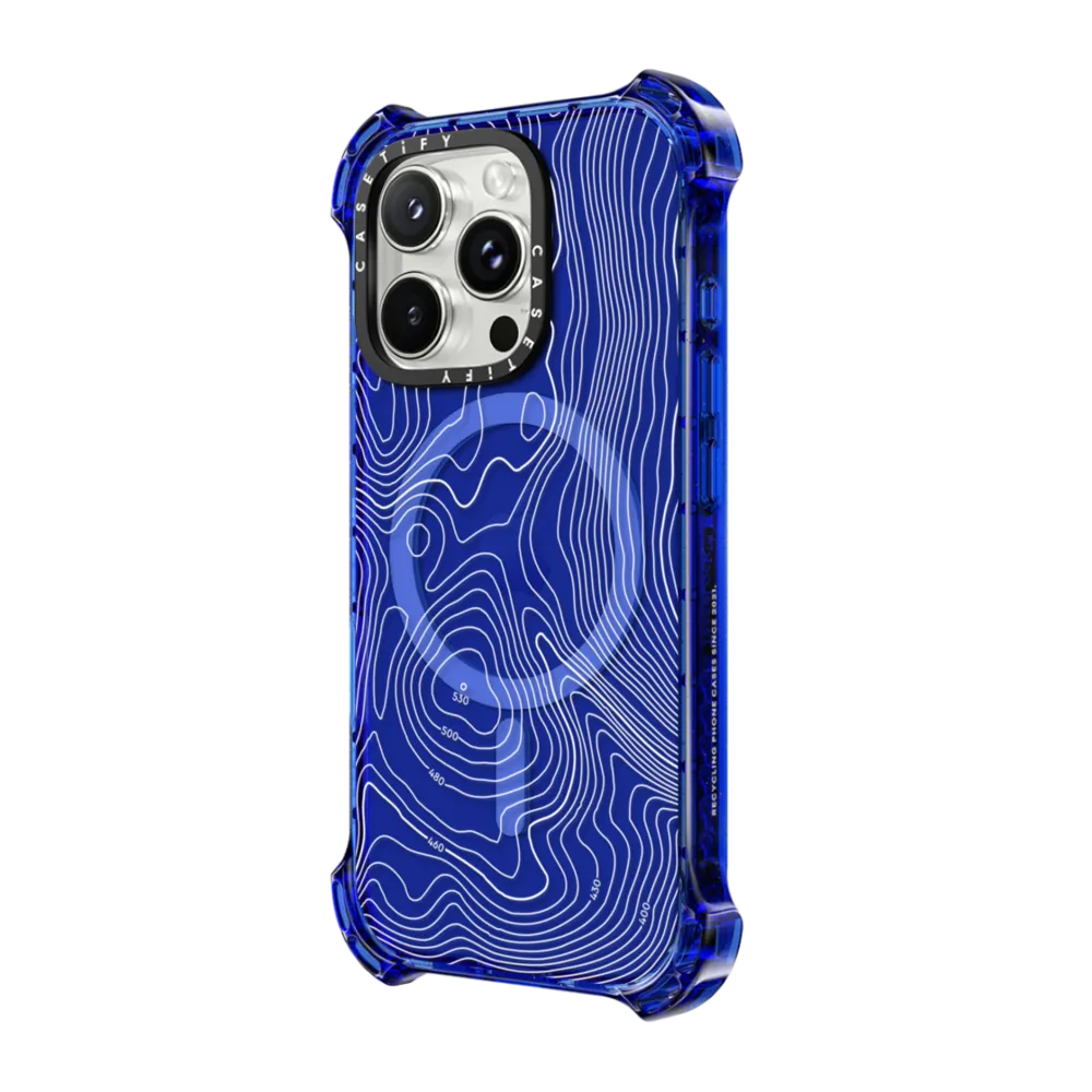 Bounce iPhone 16 Pro Max Case MagSafe Compatible - Topography Map