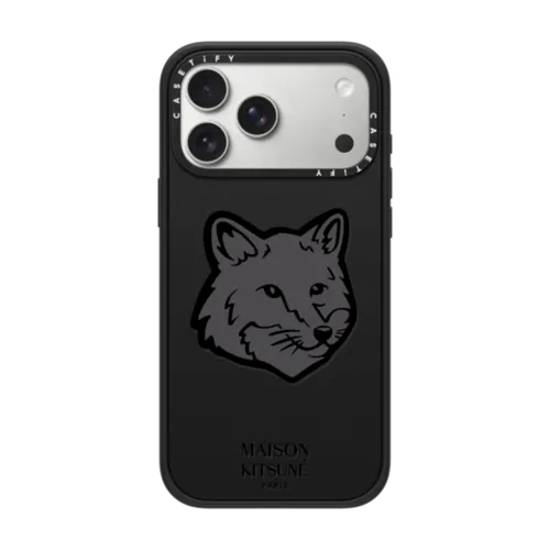 iPhone 17 Pro Max - Maison Kitsune Classic Fox Logo Case - Black