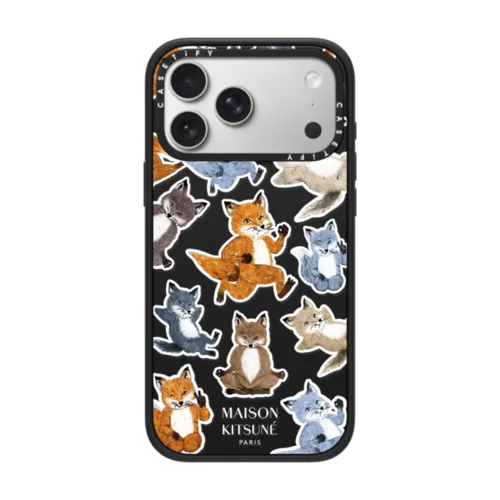 iPhone 17 Pro Max - Maison Kitsune Fox Medley Case - Clear Edition