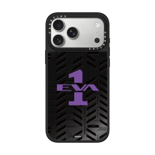 iPhone 17 Pro Max - Evangelion Custom Logo Phone Case - SYNC Rate - EVA-01