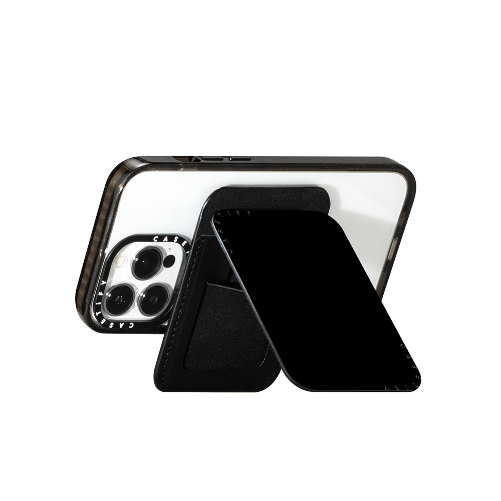 CASETiFY Snappy カードホルダースタンド ブラック Snappy カードホルダースタンド MagSafe対応 Black Snappy Cardholder Stand casetify