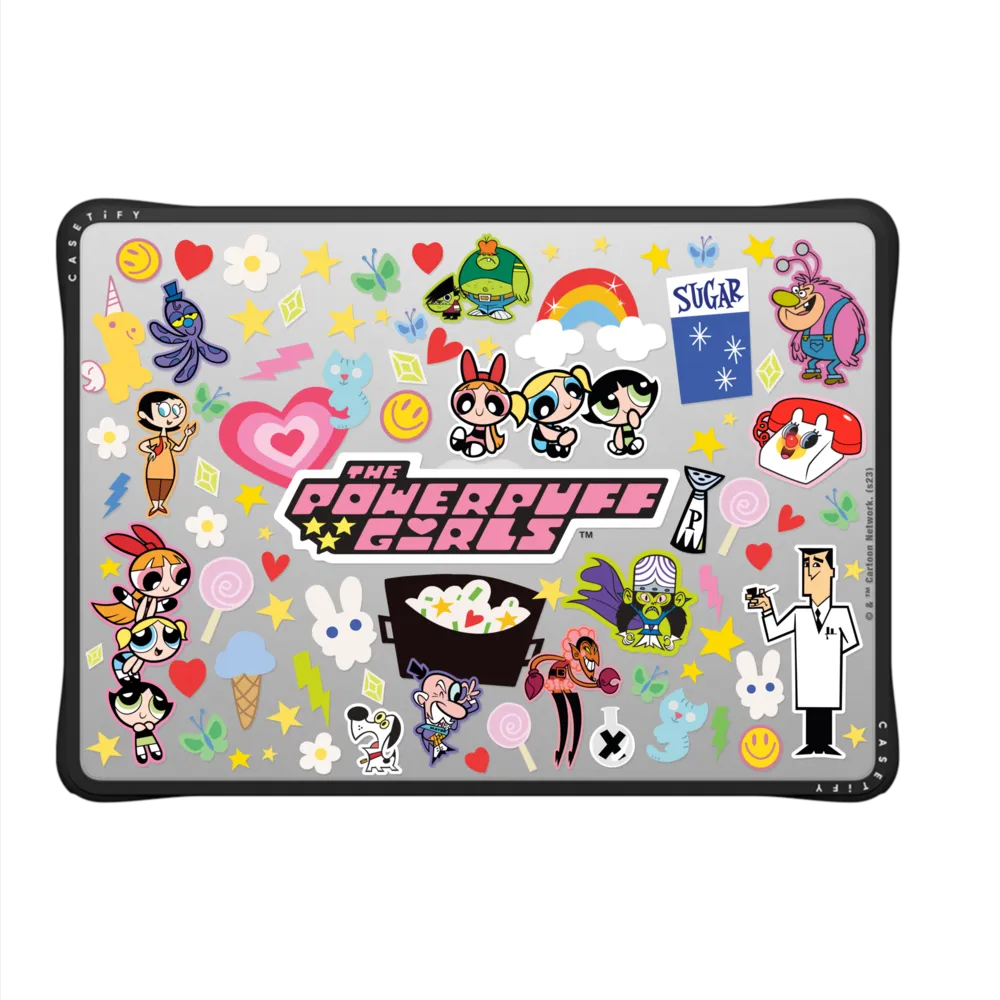 Impact MacBook Air 13" (2022 / 2024) Case - The Powerpuff Girls Stickermania MacBook Case