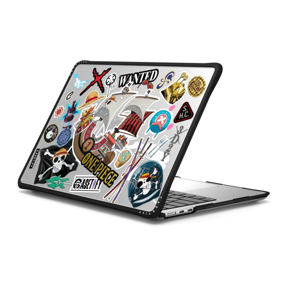 Impact MacBook Air 13" (2022 / 2024) Case - ONE PIECE 25th Straw Hat Crew Sticker Laptop Case