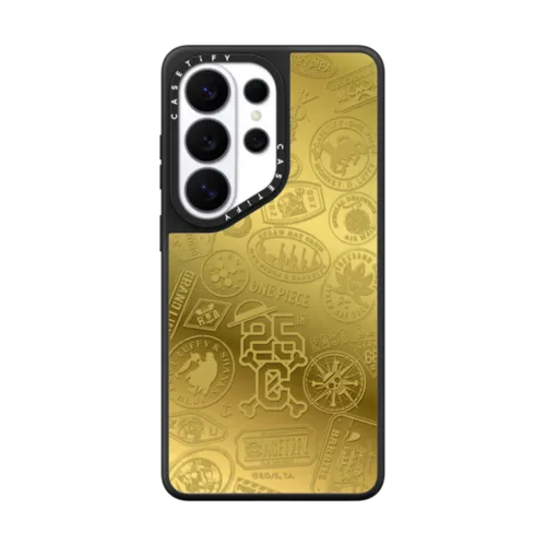 Galaxy S26 Ultra - ONE PIECE 25th Chronicle Stamp Case (Gold)