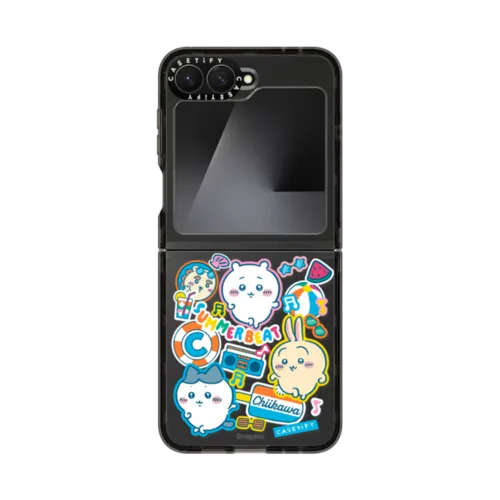 Galaxy Z Flip7 FE - Chiikawa Summer Party Sticker Case
