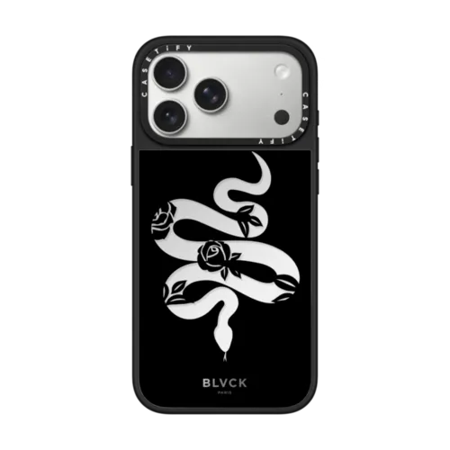 iPhone 17 Pro Max - BLVCK Floral Snake Case - Black