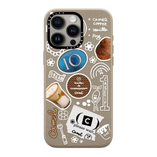 iPhone 15 Pro Max - Camel White Sticker Case