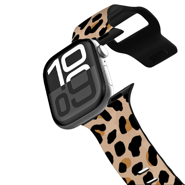 CASETiFY Apple Watch Band Series 10 (46mm) ブラック インパクト バンド レオパード casetify Back to School CASETiFY Apple Watch Band Series 10 (46mm) ブラック インパクト バンド レオパード casetify Back to School