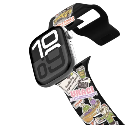 Apple Watch Series 10 (46mm) - FRIENDS Stickermania Watch Band