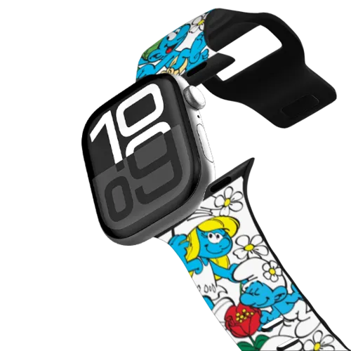Apple Watch Series 10 (46mm) - The Smurfs Sticker Pattern Watch Band