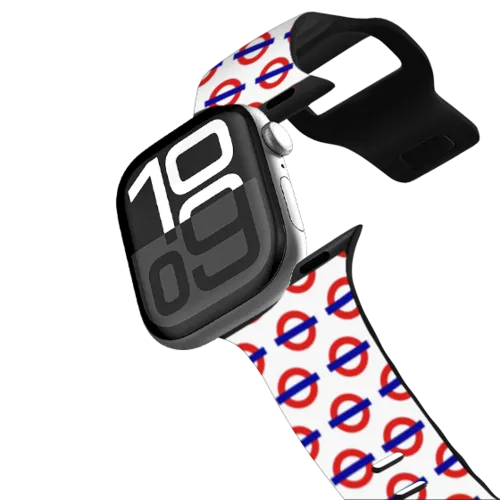 Apple Watch Series 10 (46mm) - Tube Line Roundels Watch Band