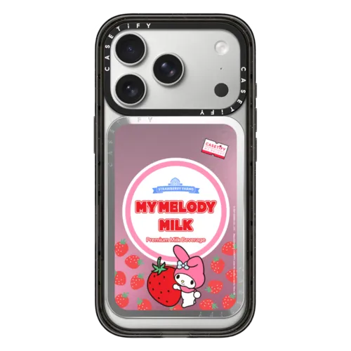 Snappy Cardholder Stand - My Melody Strawberry Chocolate Snappy Cardholder Stand