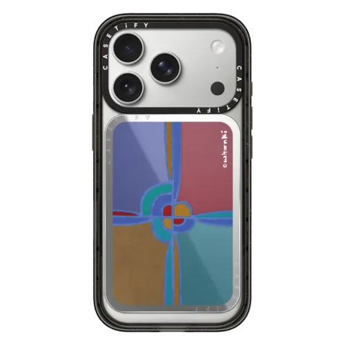 Snappy Cardholder Stand - Whanki Cross Composition Snappy Cardholder Stand