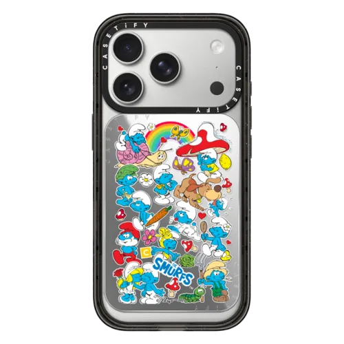 Snappy Cardholder Stand - The Smurfs Sticker Pattern Snappy Cardholder Stand