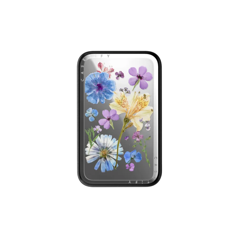 Mirror Power Bank MagSafe Compatible - Pressed Floral