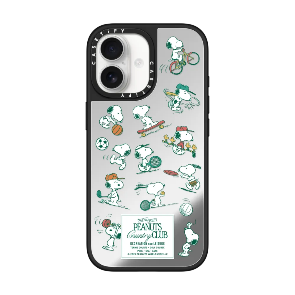 Mirror iPhone 17 Case MagSafe Compatible - Snoopy Sports & Recreation Case