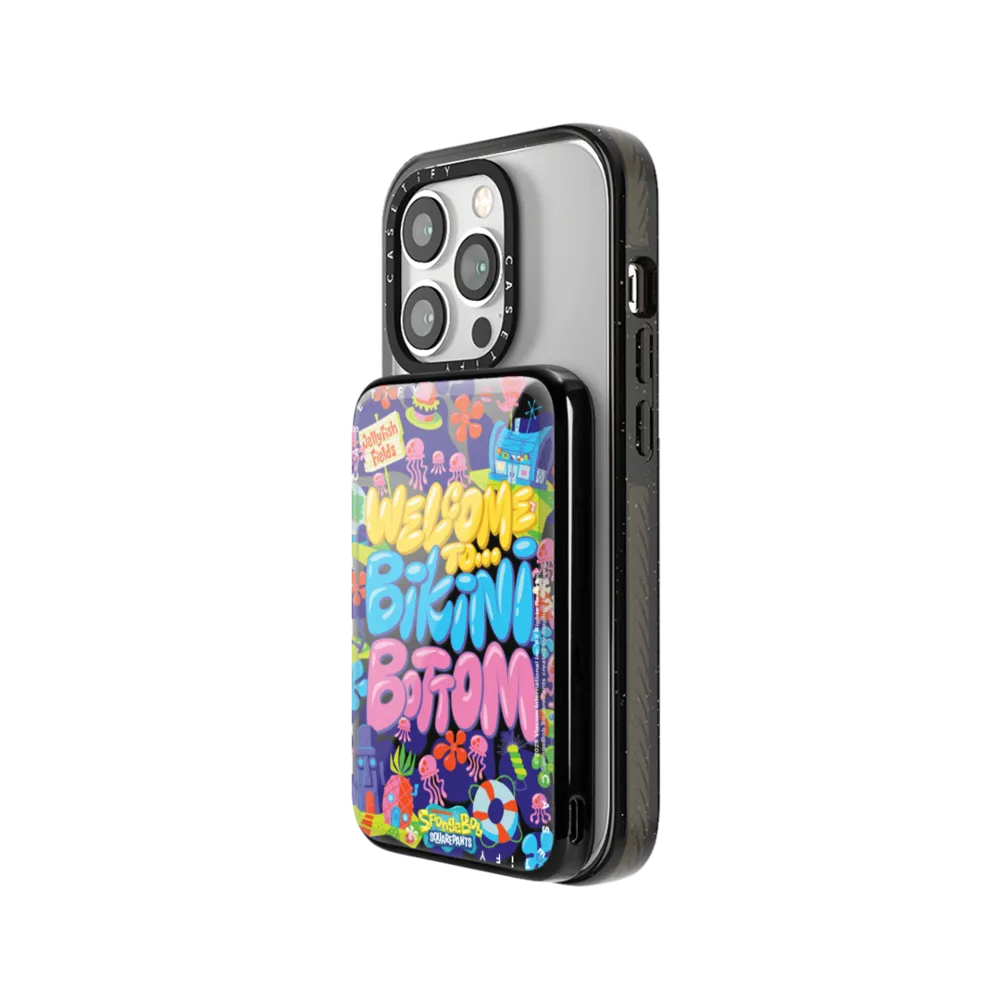Slim Power Bank MagSafe Compatible - Welcome to Bikini Bottom PowerThru Power Bank