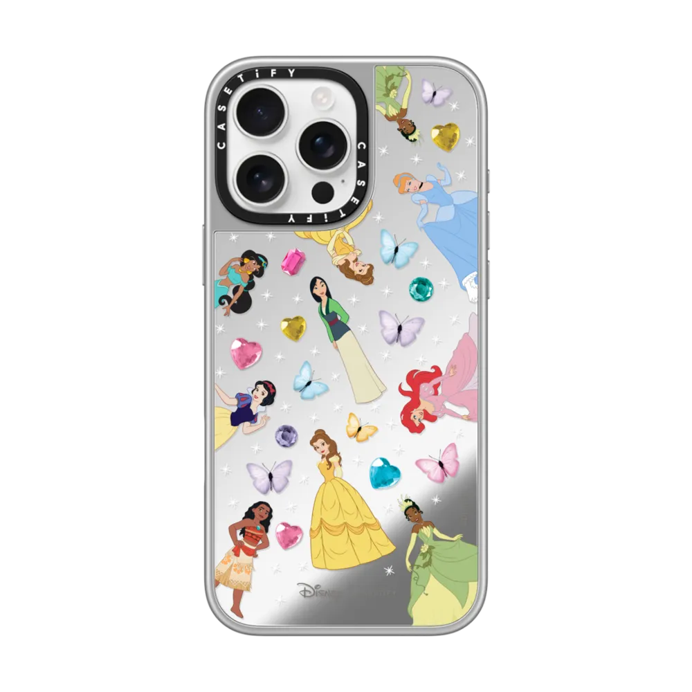Mirror iPhone 16 Pro Max Case MagSafe Compatible - Disney Princess Medley Case