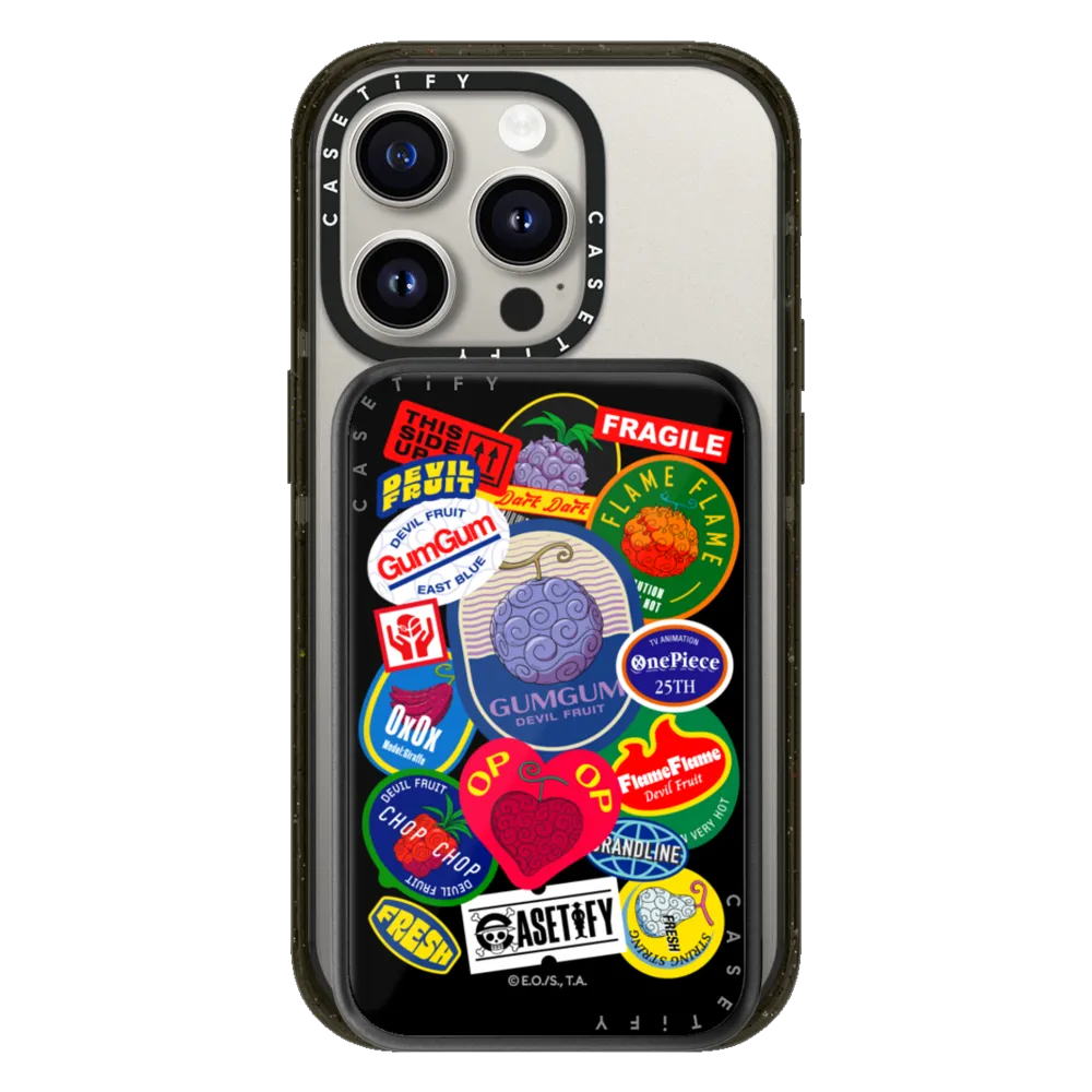 Power Bank MagSafe Compatible - Devil Fruits Label Sticker PowerThru Power Bank