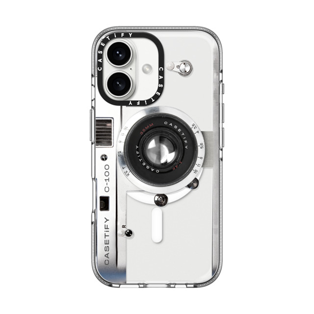 CASETiFY iPhone 16 ケース クリア クリア ケース MagSafe対応 Camera Case - Retro casetify
