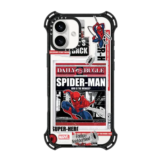 Bounce iPhone 16 Plus Case MagSafe Compatible - Spider-Man Mask Case