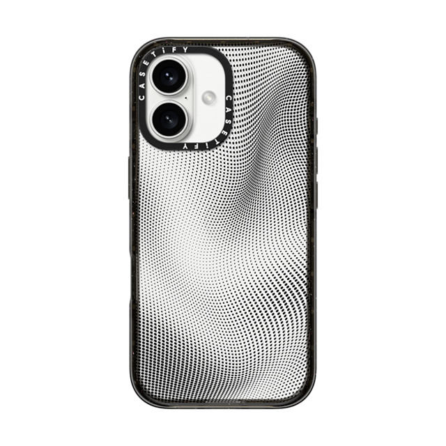 CASETiFY iPhone 16 ケース ブラック インパクトケース Halftone Case casetify