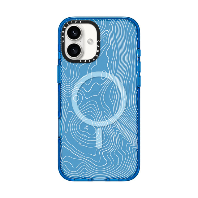 CASETiFY iPhone 16 Plus ケース スカイブルー インパクトケース MagSafe対応 nature,Pattern nature,Pattern Topography Map Mother's Day CASETiFY iPhone 16 Plus ケース スカイブルー インパクトケース MagSafe対応 nature,Pattern nature,Pattern Topography Map Mother's Day