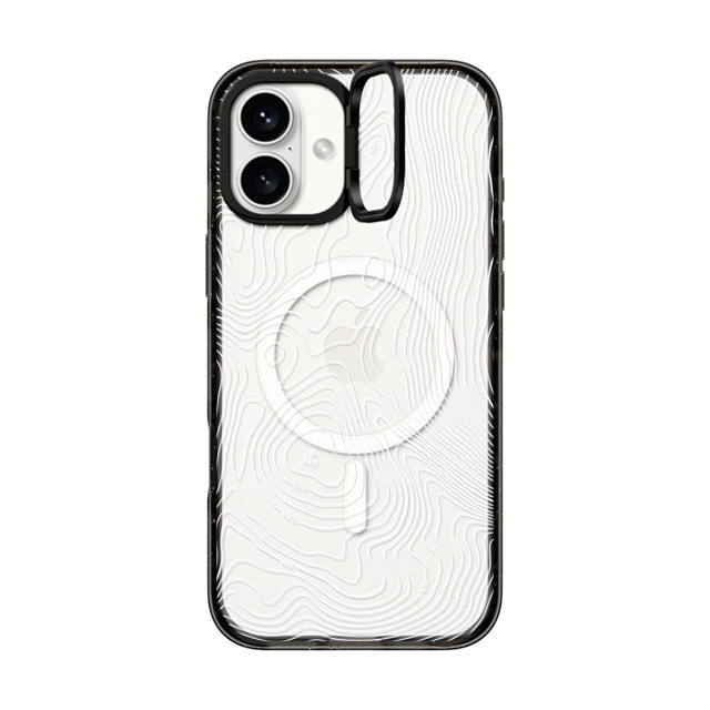 CASETiFY iPhone 16 Plus Case Black インパクトリングスタンドケース MagSafe対応 nature,Pattern Topography Map CASETiFY iPhone 16 Plus Case Black インパクトリングスタンドケース MagSafe対応 nature,Pattern Topography Map