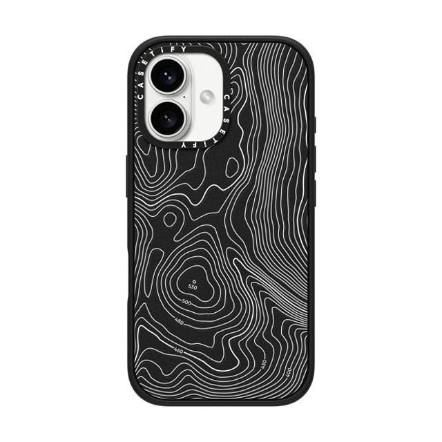 CASETiFY iPhone 16 ケース マットブラック インパクトケース nature,Pattern nature,Pattern Topography Map Father's Day CASETiFY iPhone 16 ケース マットブラック インパクトケース nature,Pattern nature,Pattern Topography Map Father's Day