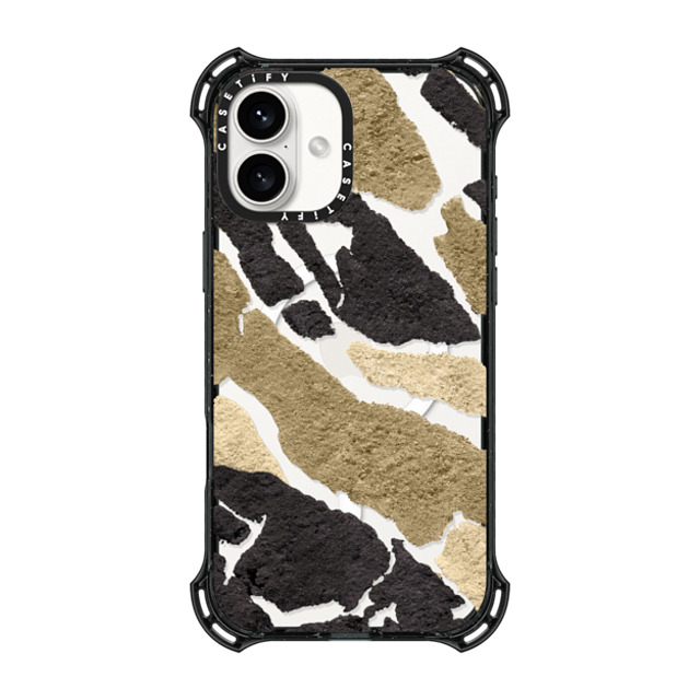 CASETiFY iPhone 16 Plus ケース ブラック バウンスケース nature Desert Camo