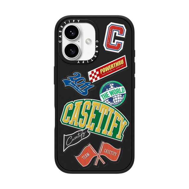 CASETiFY iPhone 16 ケース マットブラック インパクトケース MagSafe対応 Y2K CASETiFY University
