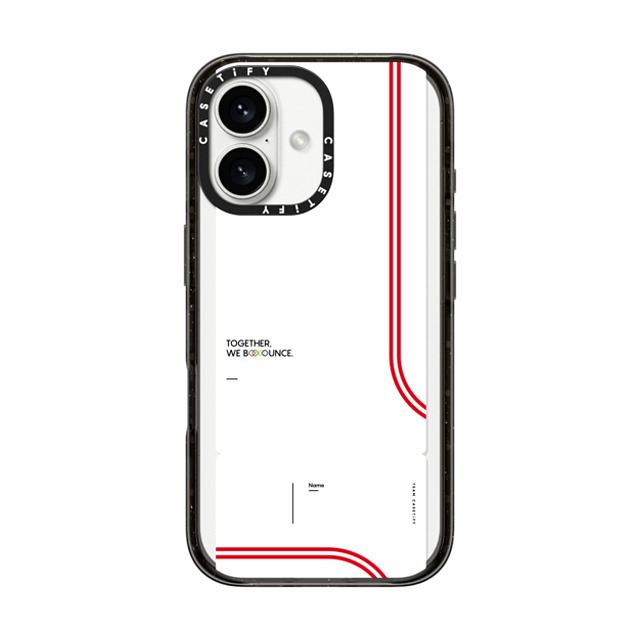 CASETiFY iPhone 16 ケース ブラック インパクトケース MagSafe対応 Team CASETiFY Ticket Case - White casetify