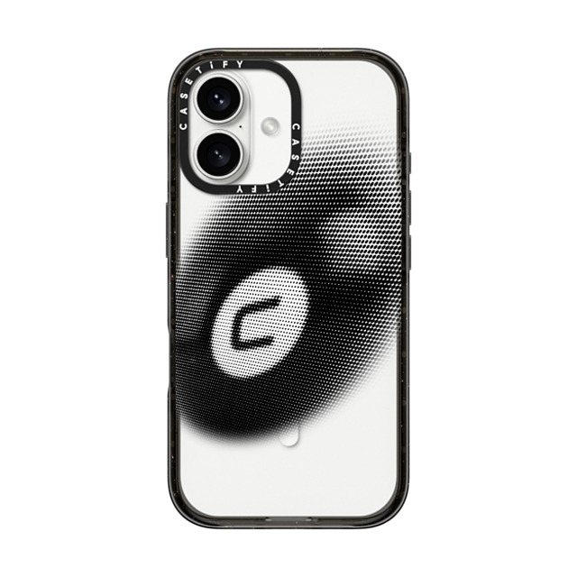 CASETiFY iPhone 16 ケース ブラック インパクトケース MagSafe対応 Sport 8-Ball