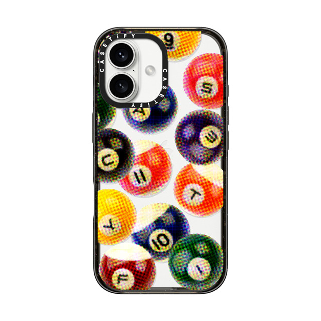 CASETiFY iPhone 16 ケース ブラック インパクトケース Sport Billiard