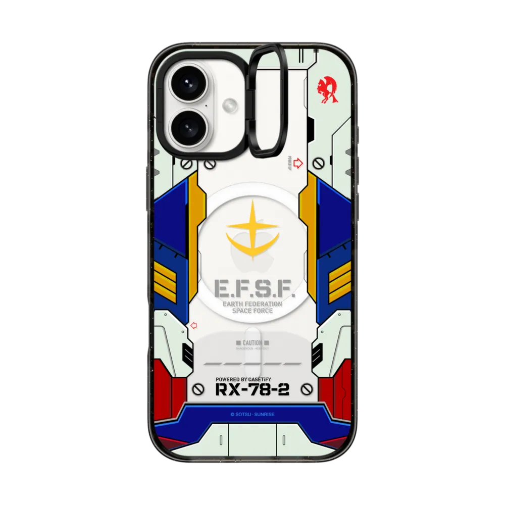 Impact Ring Stand iPhone 16 Plus Case MagSafe Compatible - RX-78-2 Gundam Armour Case