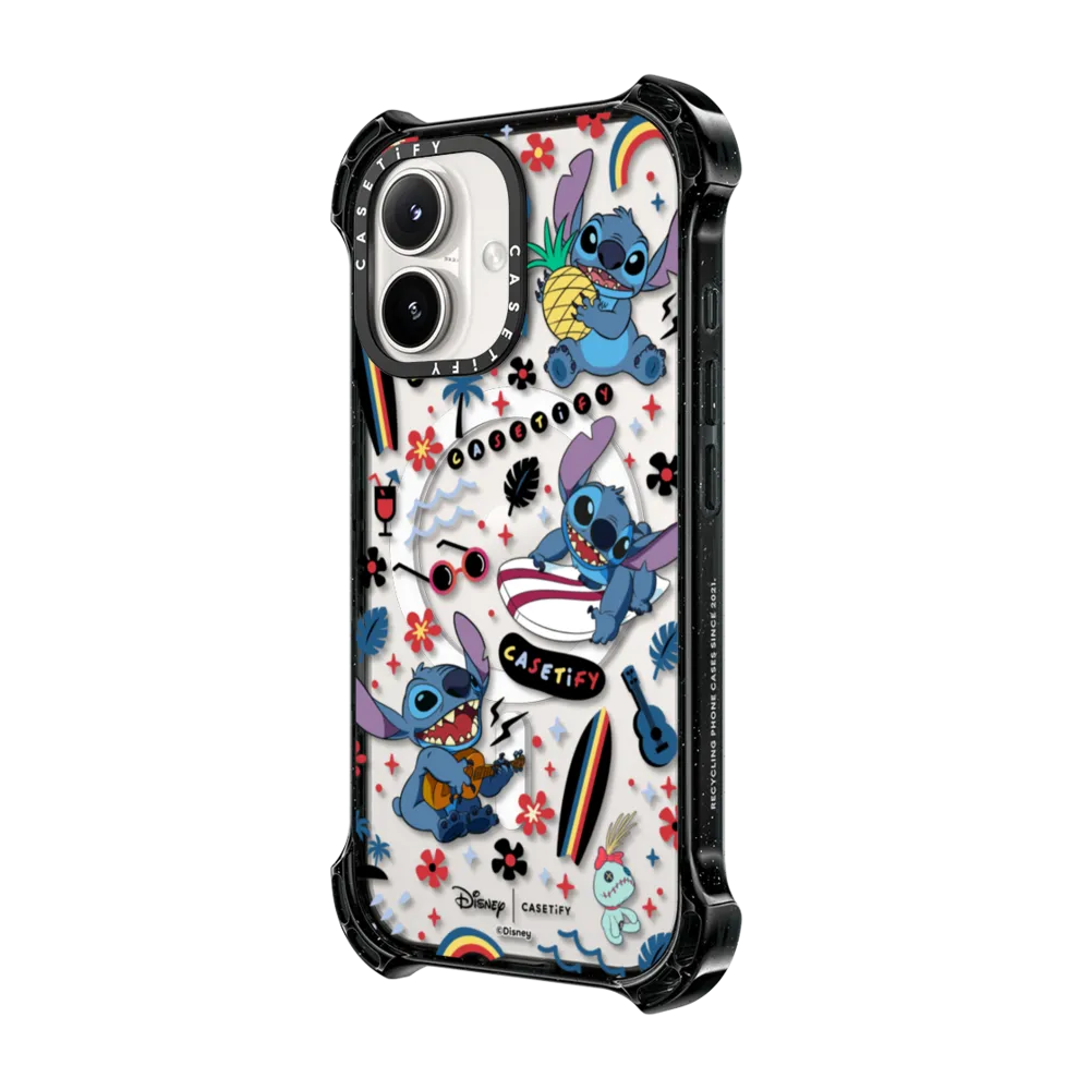 Bounce iPhone 16 Plus Case MagSafe Compatible - Stitch Surfer Case