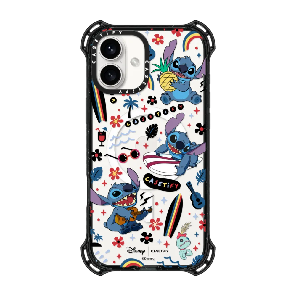 Bounce iPhone 16 Plus Case MagSafe Compatible - Stitch Surfer Case