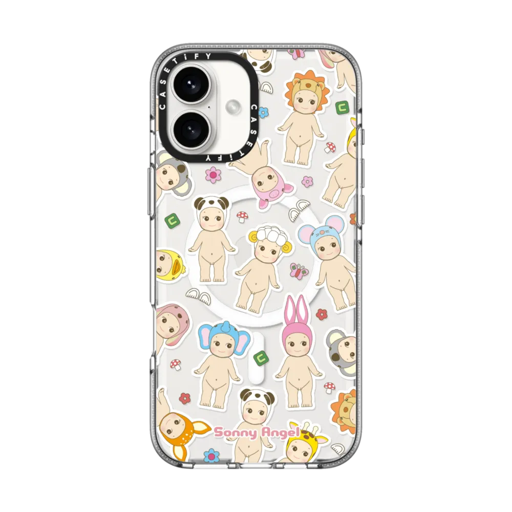Clear iPhone 16 Plus Case MagSafe Compatible - Sonny Angel Sticker Case