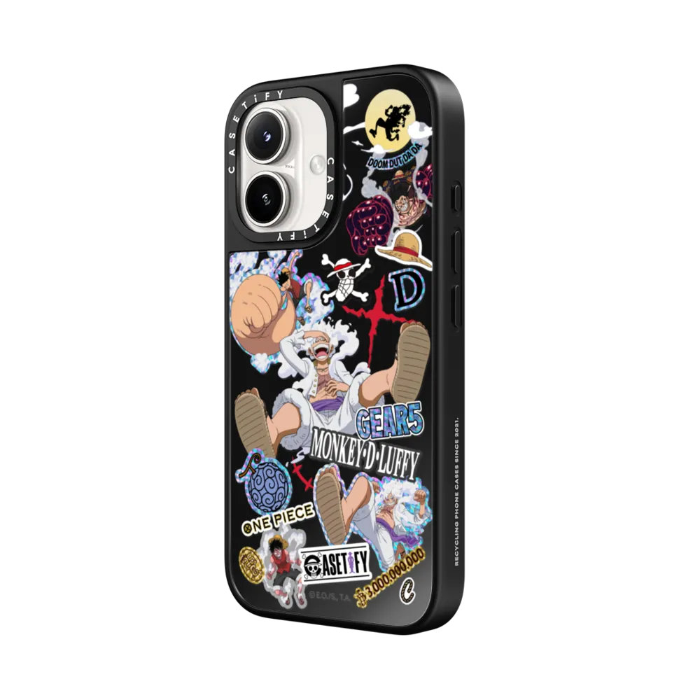 Mirror iPhone 16 Plus Case MagSafe Compatible - Luffy Gears Evolution Sticker Mania Case