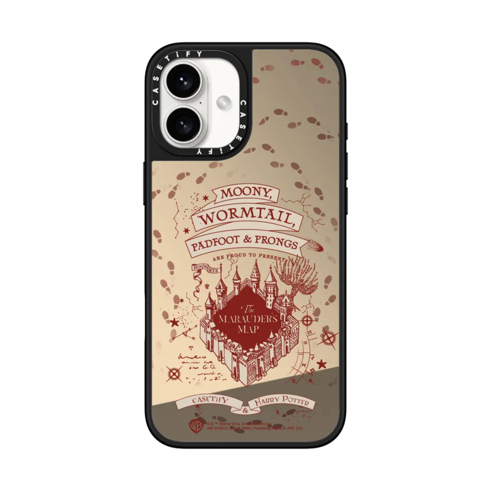 Impact Ring Stand iPhone 16 Plus Case MagSafe Compatible - Marauder's Map Case