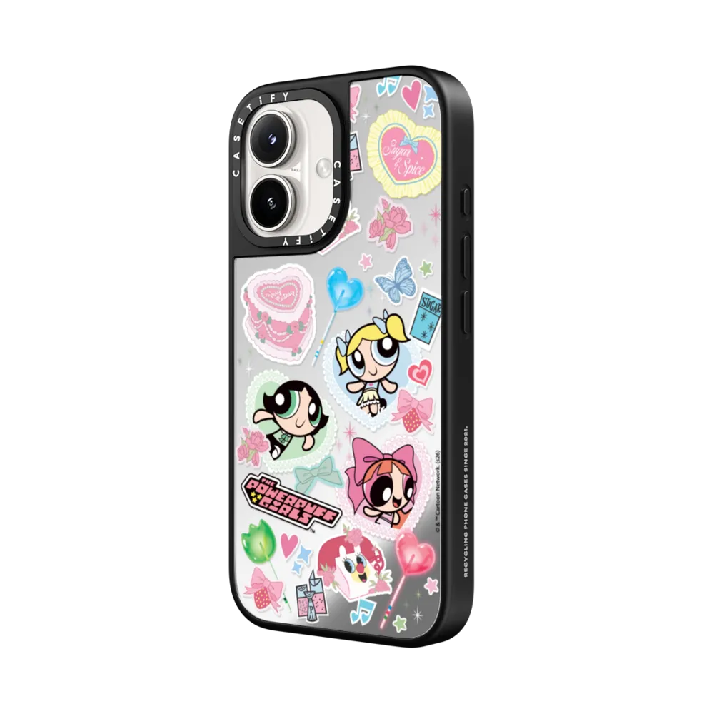 Mirror iPhone 17 Pro Max Case MagSafe Compatible - The Powerpuff Girls Characters Case