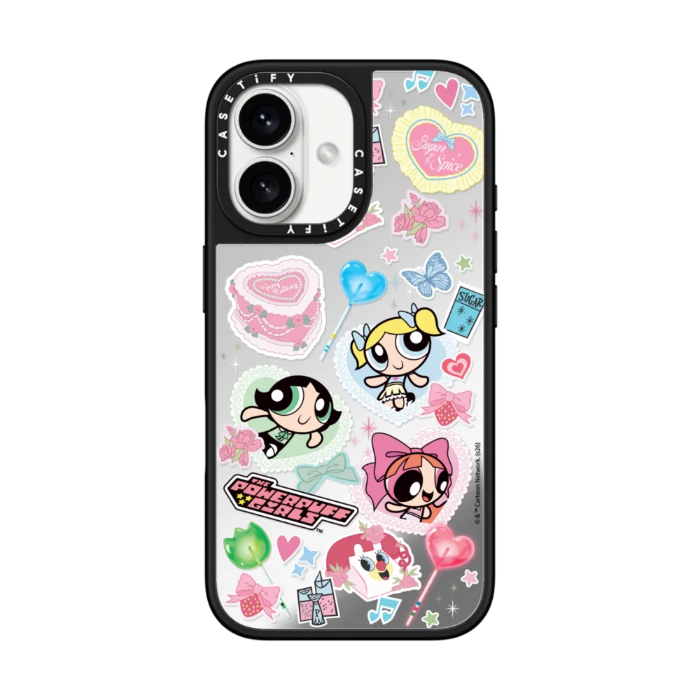 Mirror iPhone 17 Pro Max Case MagSafe Compatible - The Powerpuff Girls Characters Case