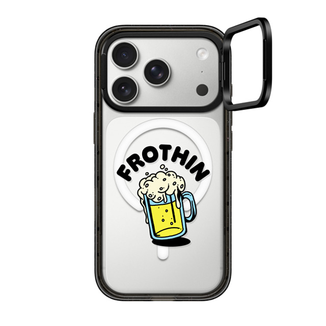 CASETiFY iPhone 17 Pro Case Black Impact Ring Stand Case MagSafe Compatible Frothin casetify