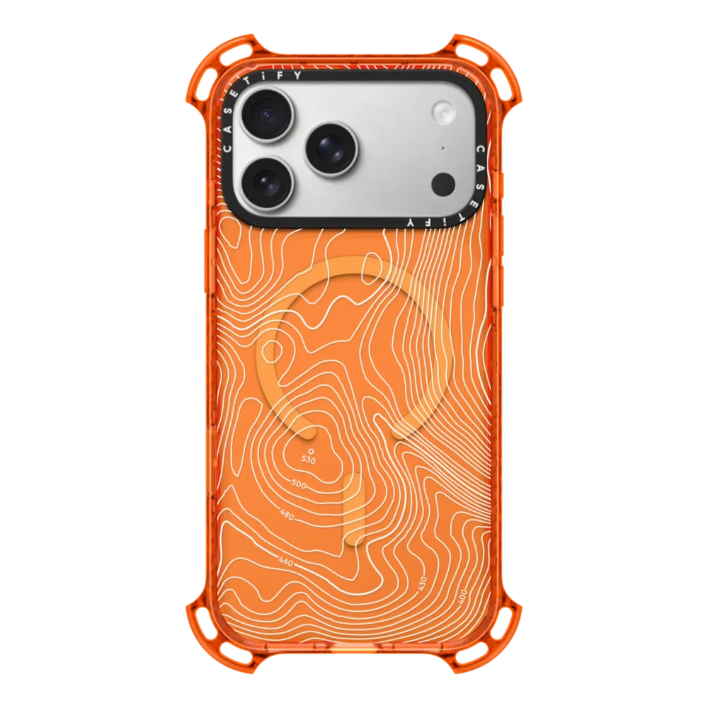 Bounce iPhone 17 Pro Max Case MagSafe Compatible - Topography Map