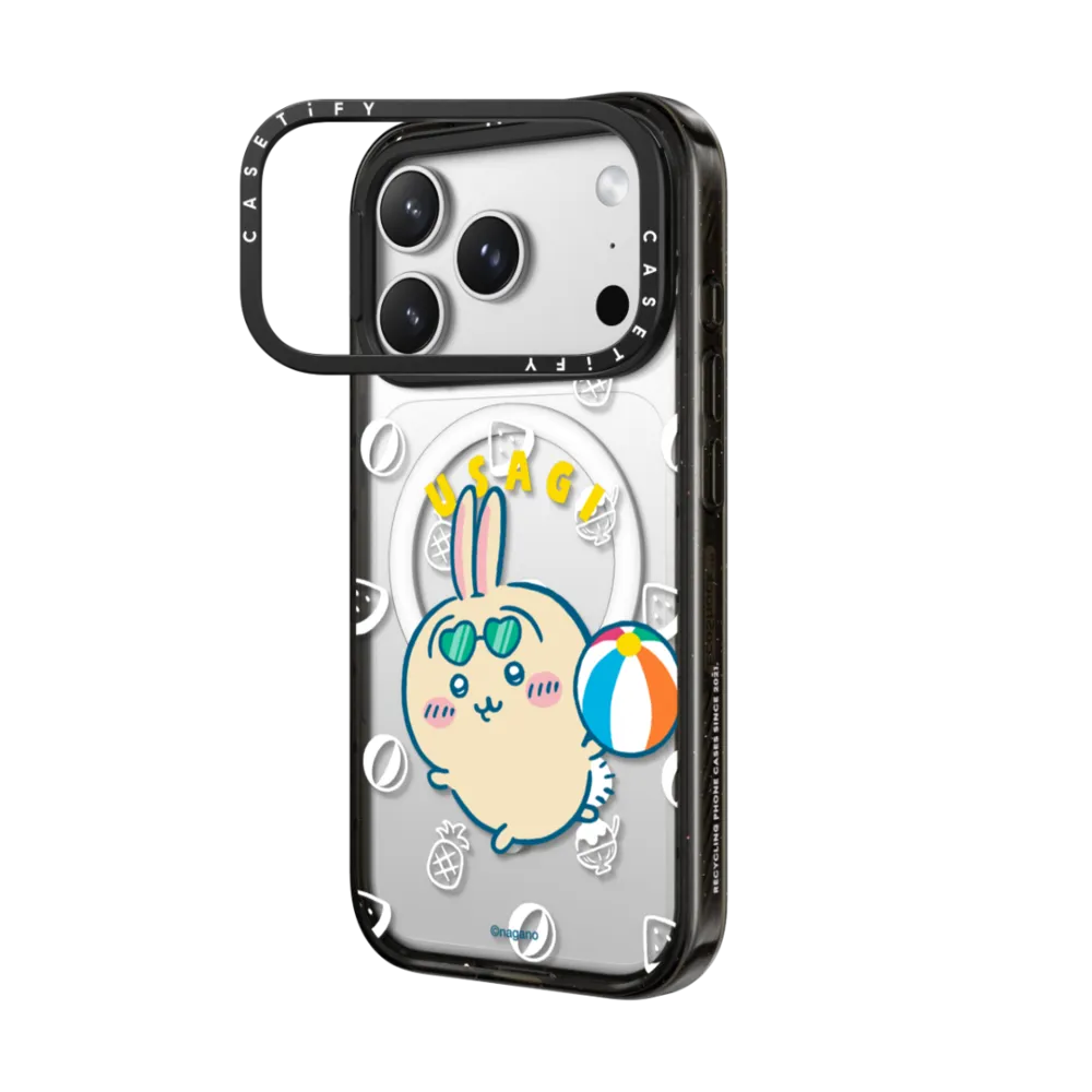 Impact Ring Stand iPhone 17 Pro Case MagSafe Compatible - Usagi Pool Party Phone Case