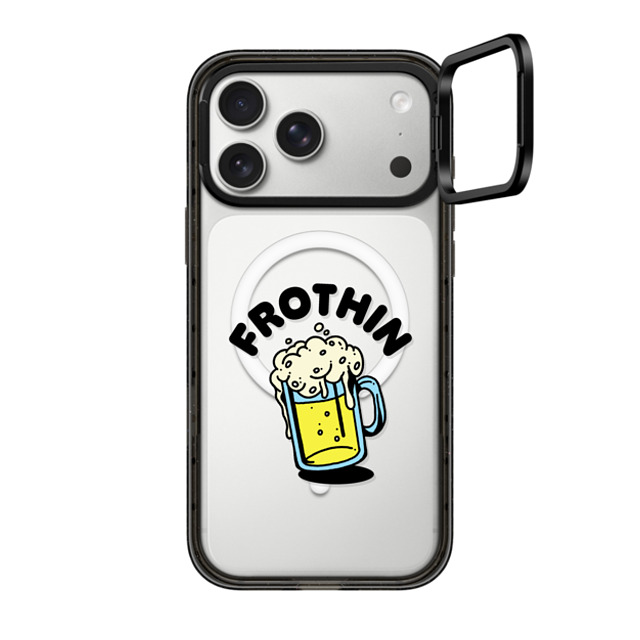 CASETiFY iPhone 17 Pro Max Case Black Impact Ring Stand Case MagSafe Compatible Frothin casetify