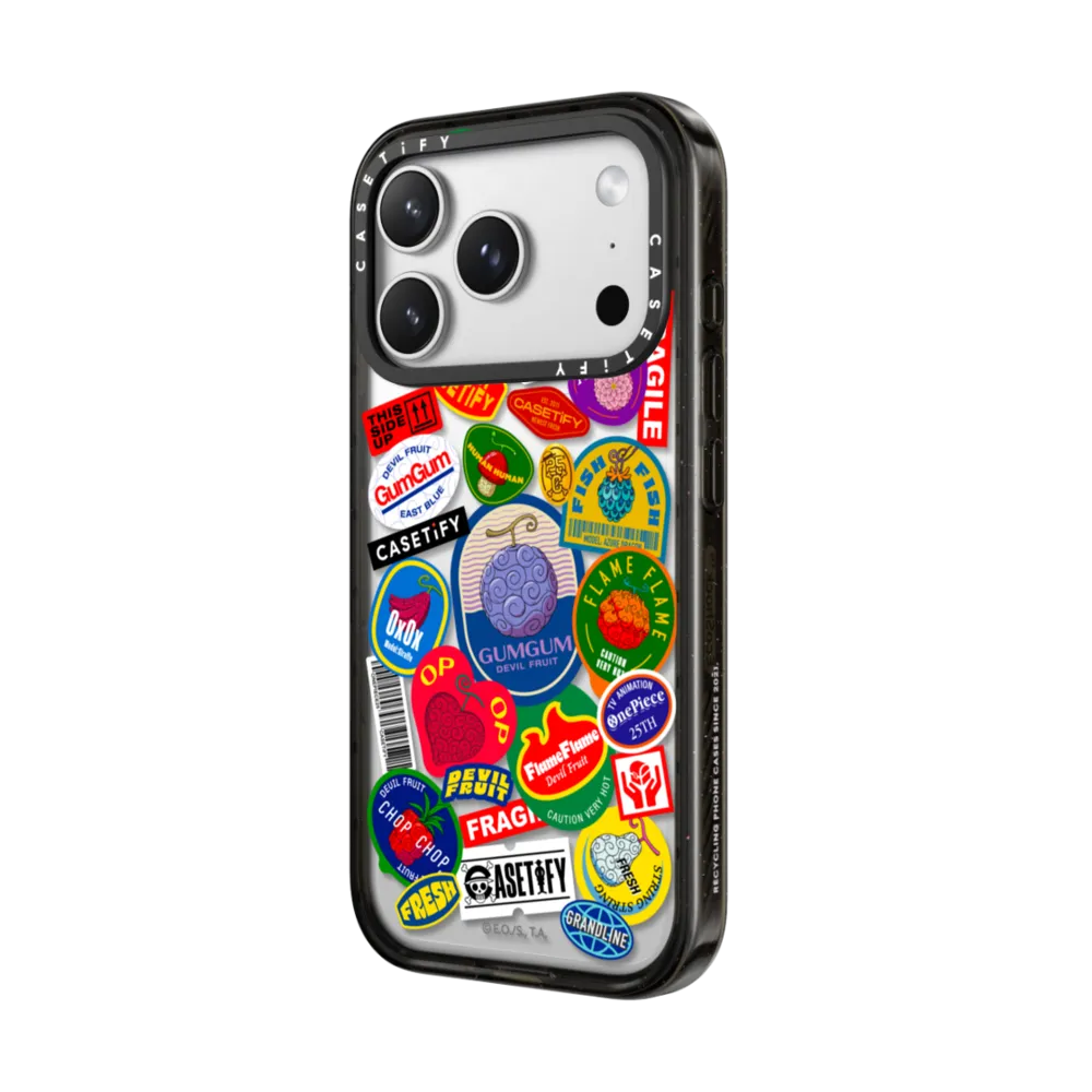 Impact iPhone 17 Pro Max Case - Devil Fruits Label Sticker Case