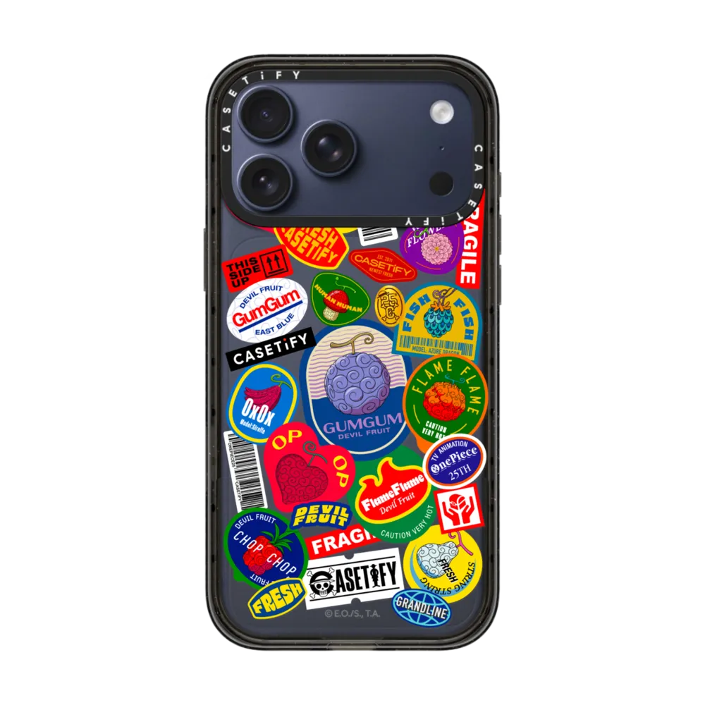 Impact iPhone 17 Pro Max Case - Devil Fruits Label Sticker Case